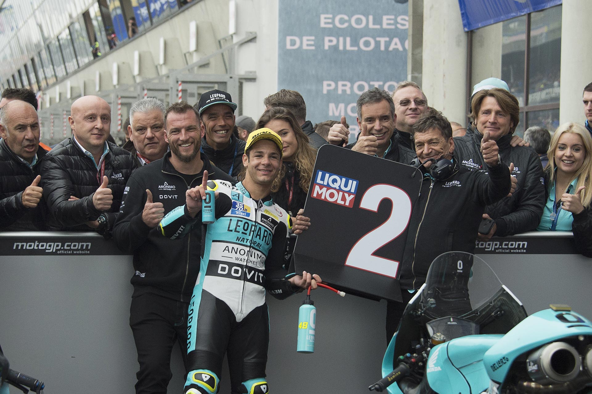 




Light after the storm: Lorenzo Dalla Porta takes 2nd step of the podium in France	


